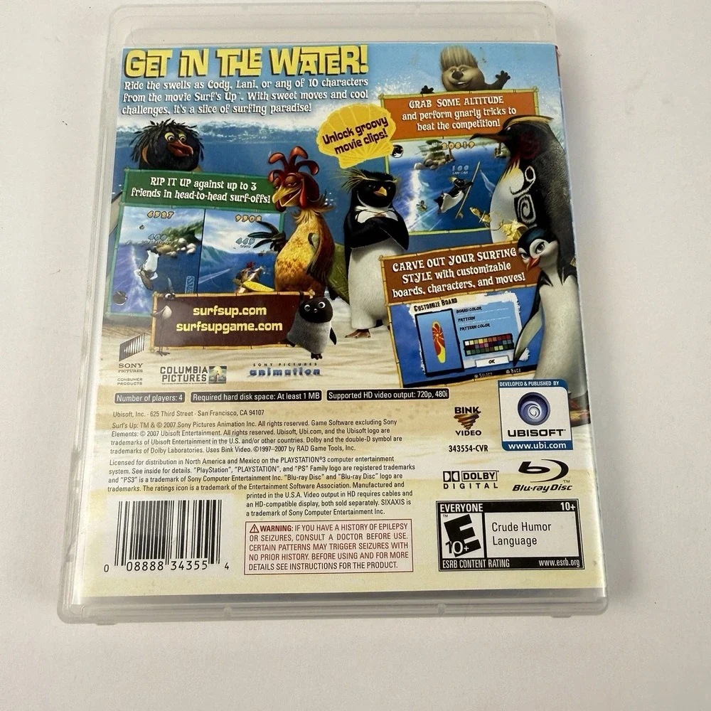 Surfs Up (Sony PlayStation 3, 2007) PS3 Complete W/ Manual CIB Tested Works